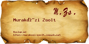 Muraközi Zsolt névjegykártya